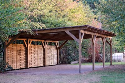 Wood Carport Installation