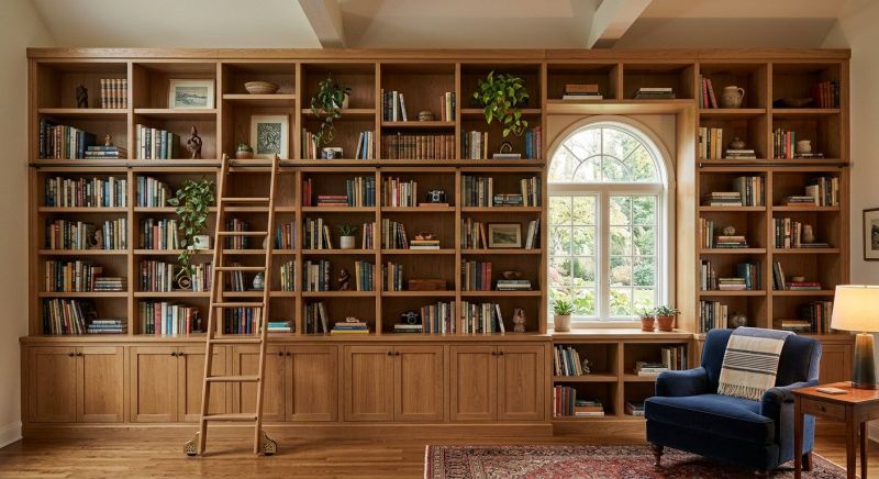 Built In Bookshelves Installation in Fairfax, VA