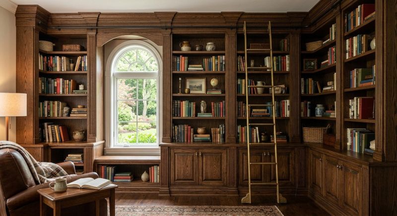 Built In Bookshelves Installation in Winston Salem, NC