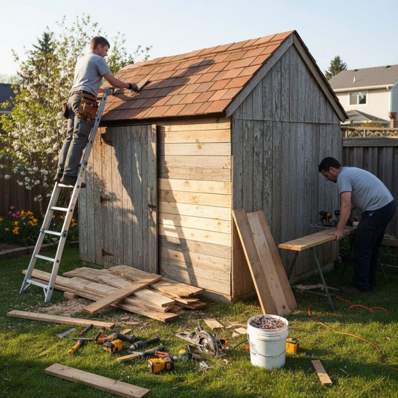 Wood Shed Repair in Kansas City, KS